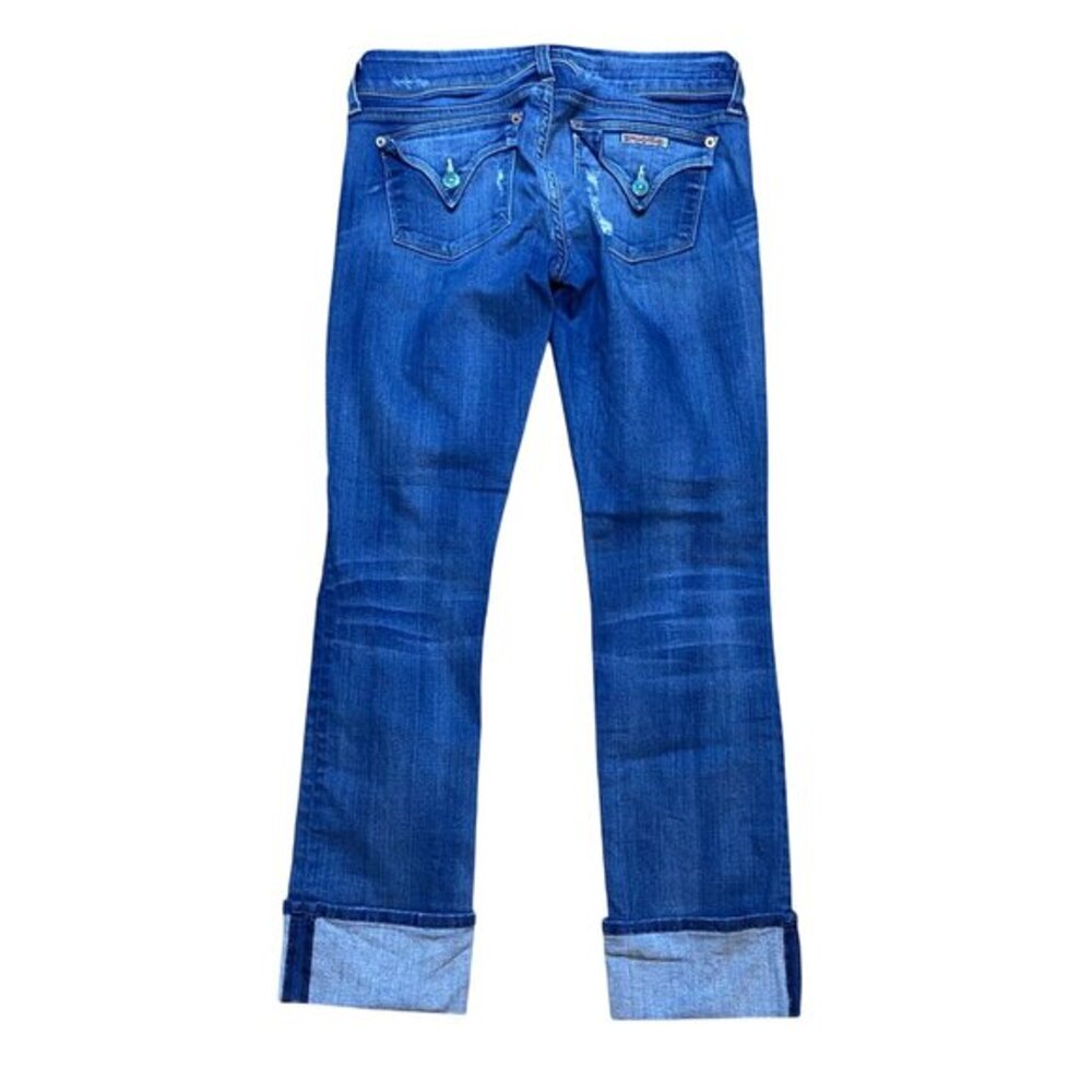 Hudson Womens Distressed Skinny Jeans 26DN Blue Denim Cotton Stretch Made In USA - Picture 2 of 11